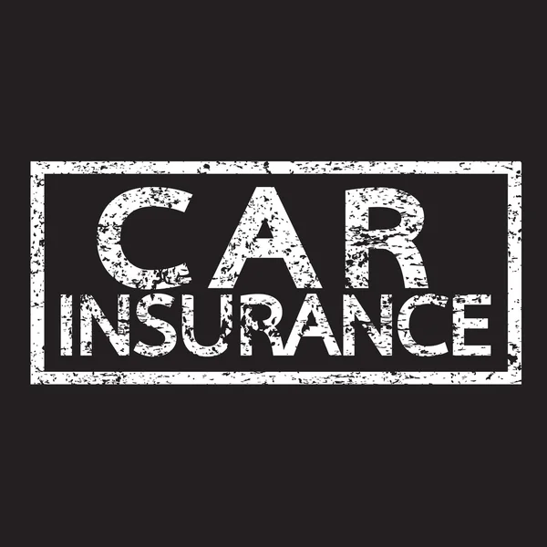 Palabra de seguro de coche — Archivo Imágenes Vectoriales