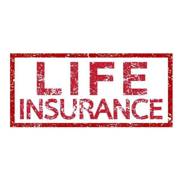 Palabra de seguro de vida — Vector de stock