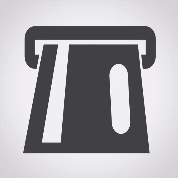 Icono de cajero automático icono de ranura de tarjeta — Vector de stock