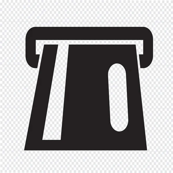 ATM-Icon Symbol in atm Card Steckplatz — Stockvektor