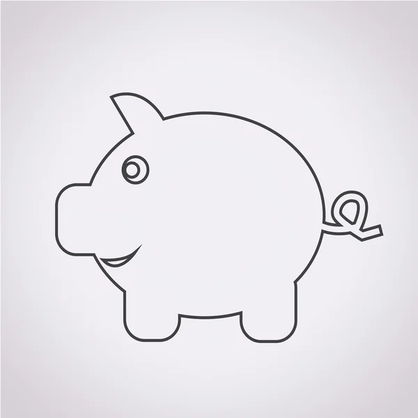 Piggy Bank Icon — Stock Vector