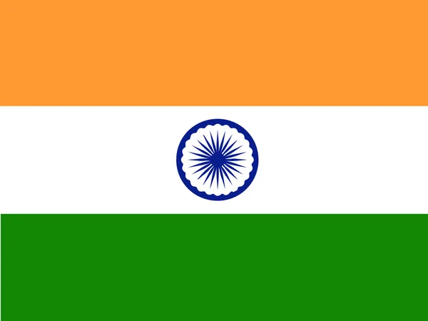 Vlag van India bekijken — Stockvector