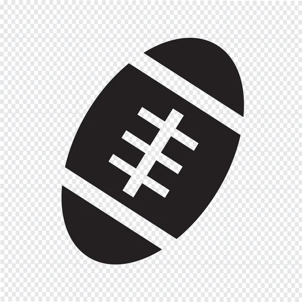 Icono de pelota de fútbol americano — Archivo Imágenes Vectoriales