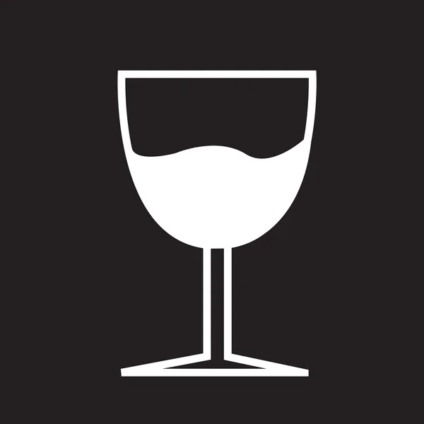Glas drinken pictogram — Stockvector