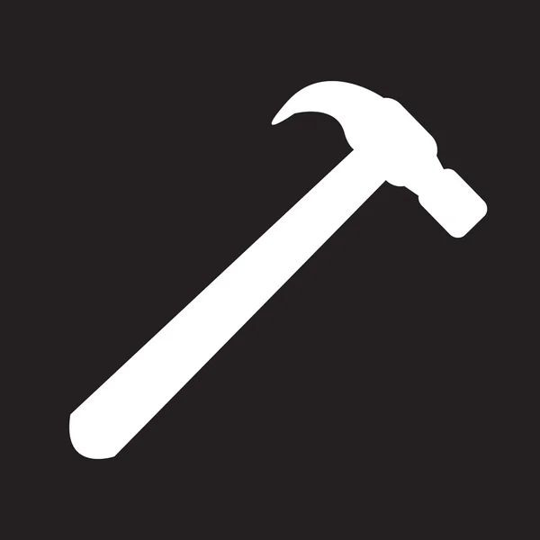 Hammer icon illustration — Stock Vector