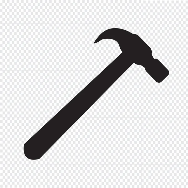 Ilustración de icono de martillo — Vector de stock