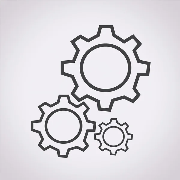 Illustratie Gears pictogram — Stockvector