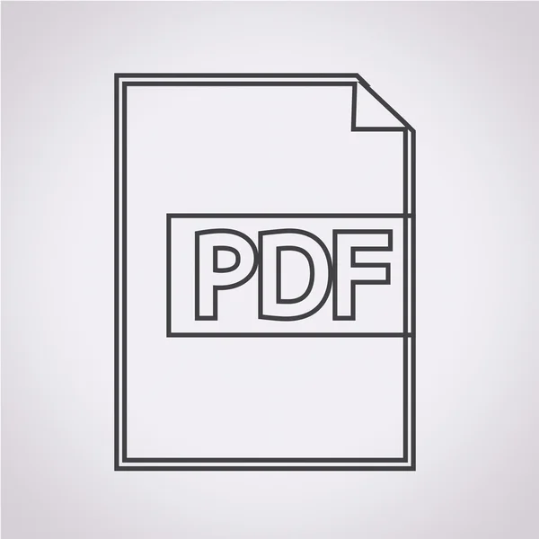 Resimde Pdf simgesini — Stok Vektör