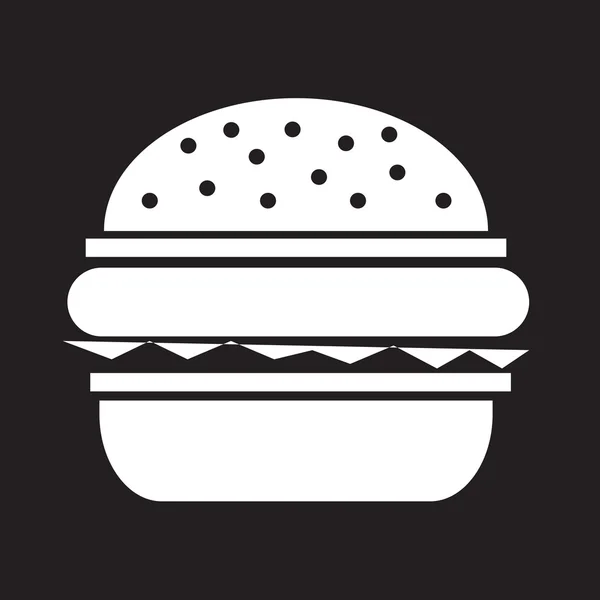 Ilustración vectorial Burger icon — Vector de stock