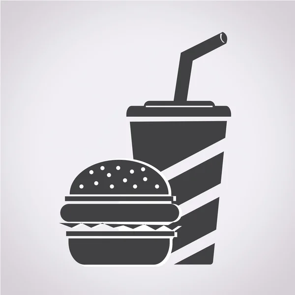 Fast food icon ,drink icon — Stock Vector