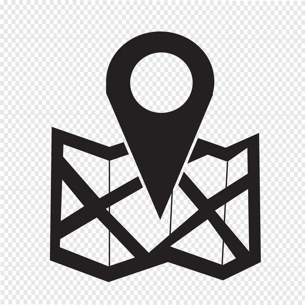 Vektor Illustration Standort Symbol — Stockvektor