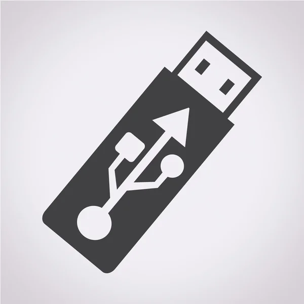 USBフラッシュドライブのアイコン — ストックベクタ