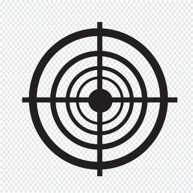 Target icon vector illustartion clipart