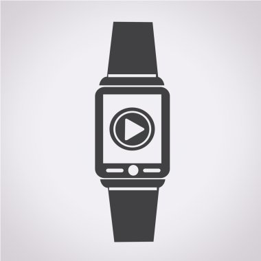 Smartwatch giyilebilir simgesi