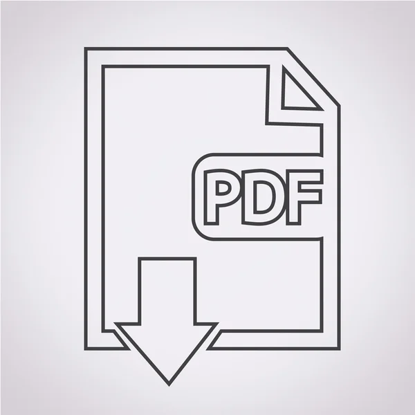 Ícone em PDF com ilustrações vetoriais —  Vetores de Stock