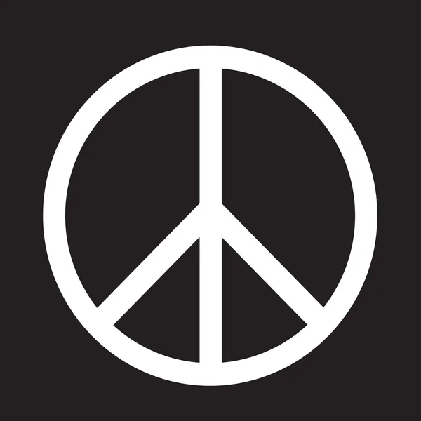 Friedenszeichen-Symbol — Stockvektor