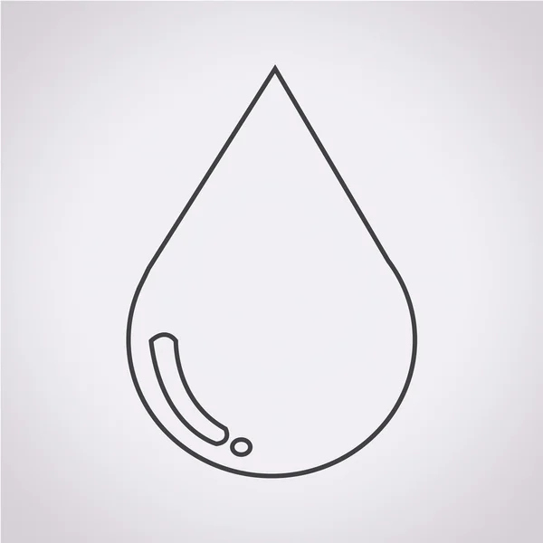 Icono de gota de agua — Vector de stock