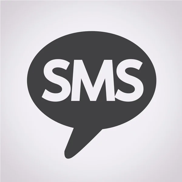 Ícone de vetor ilustre SMS —  Vetores de Stock
