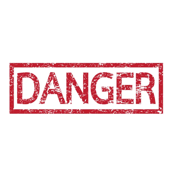 Stamp text DANGER — Stock Vector