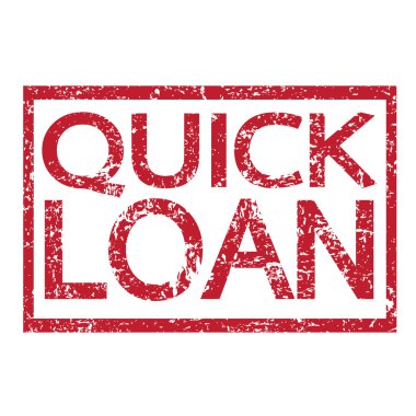 Stamp text QUICK LOAN clipart
