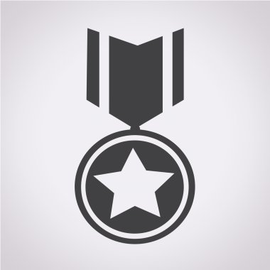 Vektör illüstrasyon madalya simgesi