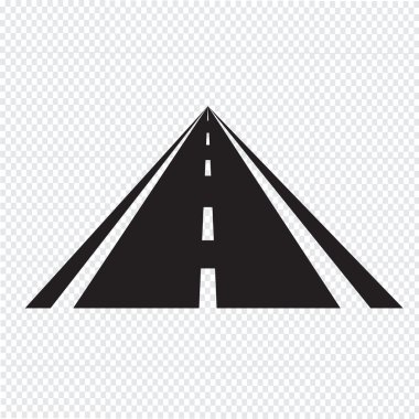 Vektör çizim yol simgesi