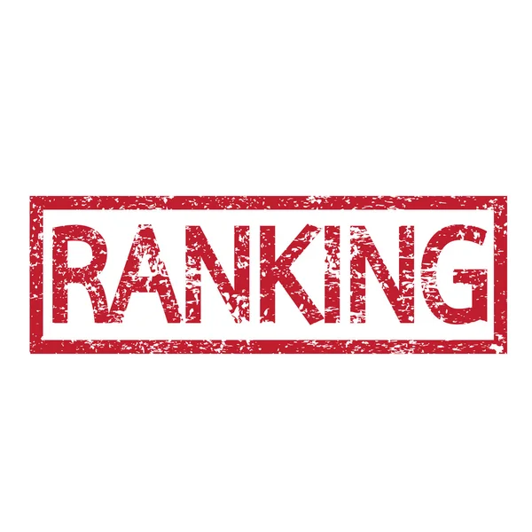 Stempel tekst Ranking — Stockvector