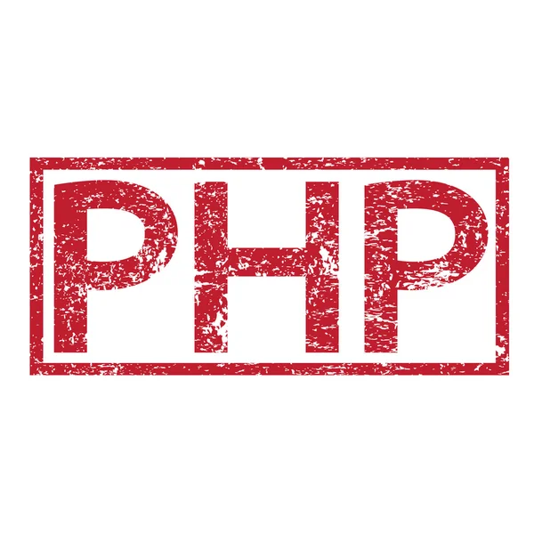 Texte du timbre PHP — Image vectorielle