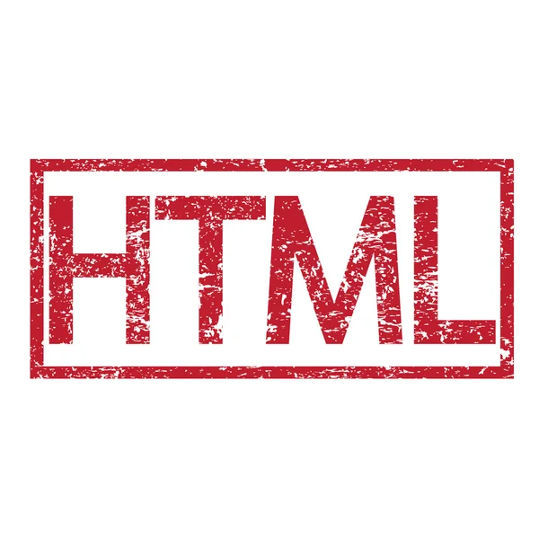 Штамп текст Html — стоковий вектор