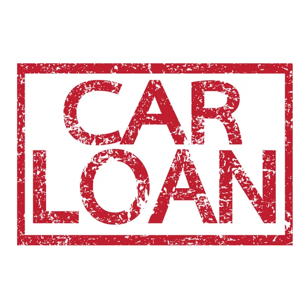Znaczek tekst kredyt samochodowy — Wektor stockowy