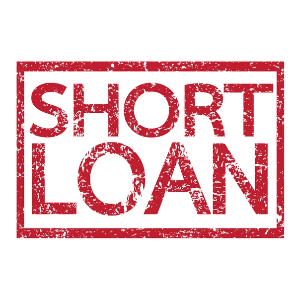 Pieczęć tekst Krótki pożyczki — Wektor stockowy
