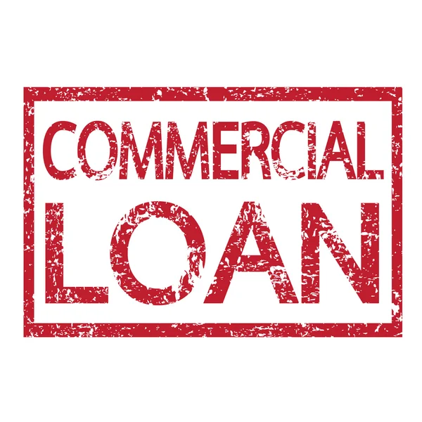 Znaczek tekst pożyczki komercyjnej — Wektor stockowy