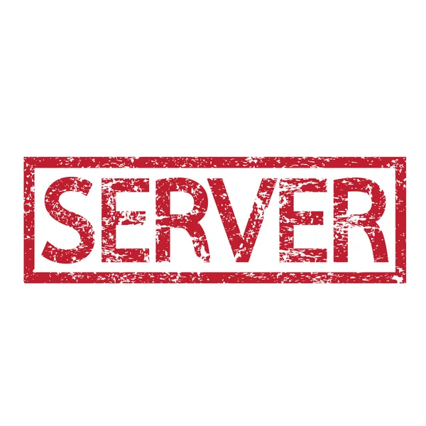 Text razítka Hosting Server — Stockový vektor