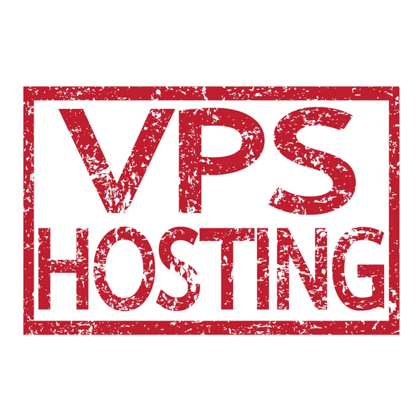 Timbro del testo VPS HOSTING — Vettoriale Stock