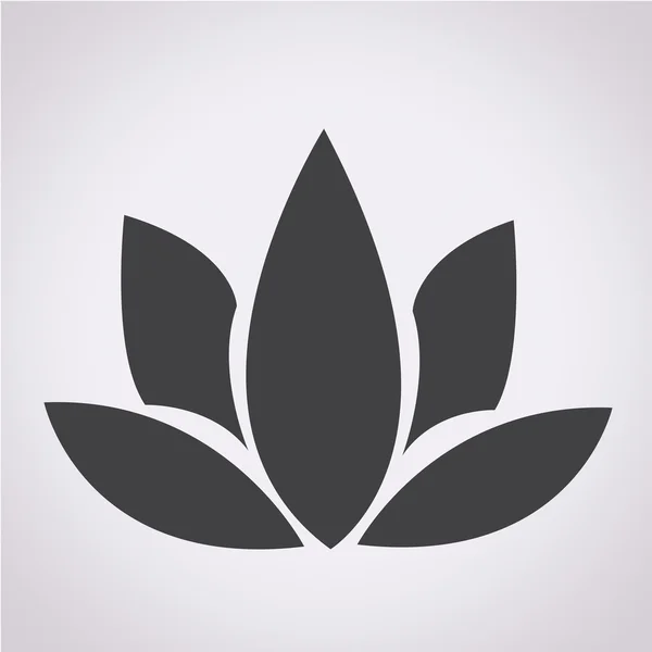 Illustrazione icona di loto — Vettoriale Stock