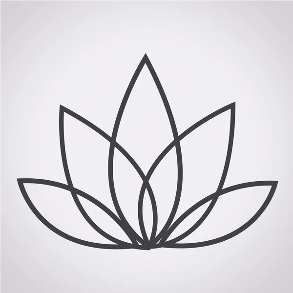 Illustration icône lotus — Image vectorielle