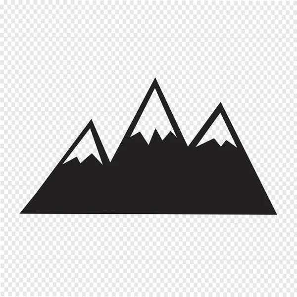 Illustration Mountains Icon — Stock Vector