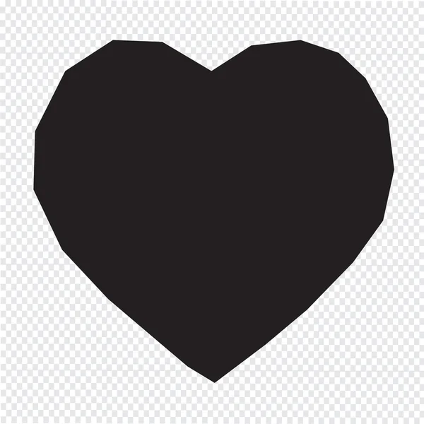 Ilustração do vetor ícone do coração — Vetor de Stock