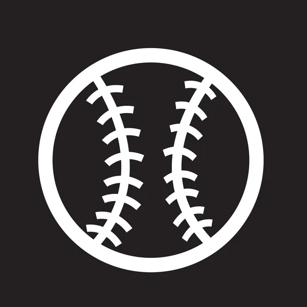 Ícone de beisebol ilustração vetorial — Vetor de Stock