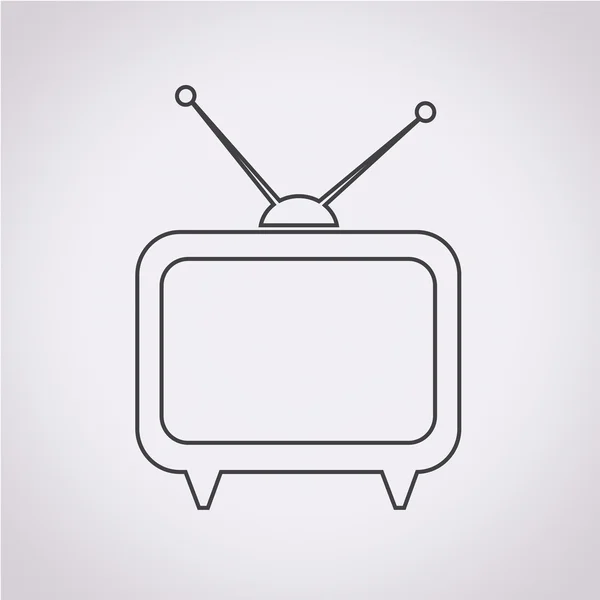 Vektor Illustration TV-Symbol — Stockvektor