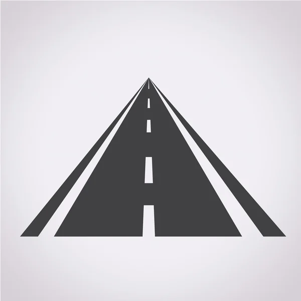 Icono de carretera de ilustración vectorial — Vector de stock