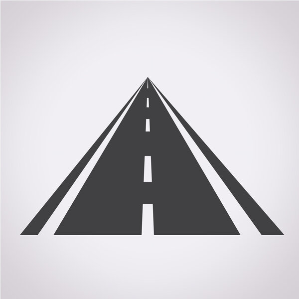 Vector illustration road icon