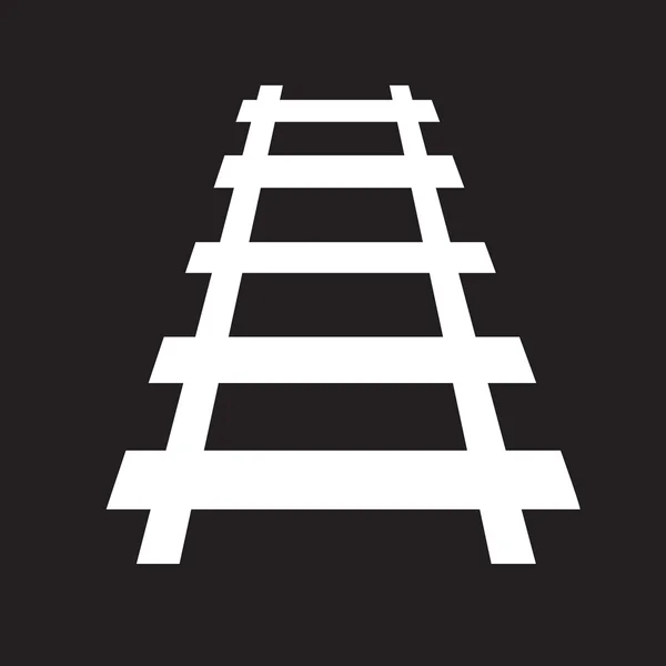 Icono de vía ferroviaria — Vector de stock