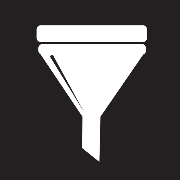 Illustrazione vettoriale icona filtro — Vettoriale Stock