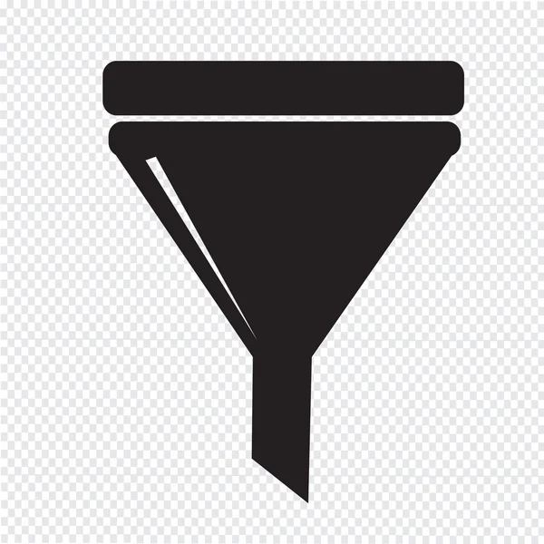 Pictogram vectorillustratie filteren — Stockvector