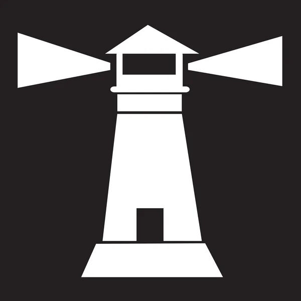 Іконка маяка Векторна ілюстрація — стоковий вектор