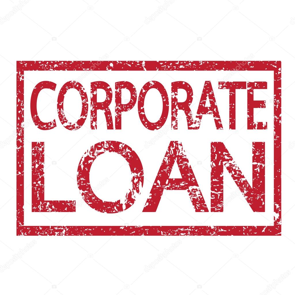 Stamp text CORPORATE LOAN