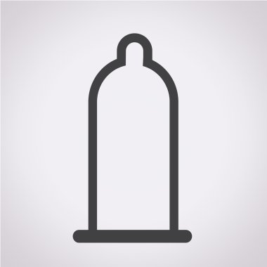 Prezervatif simge vektör çizim