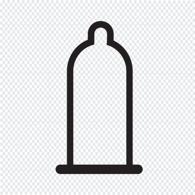 Prezervatif simge vektör çizim