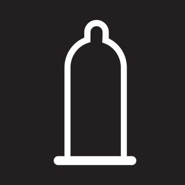 Prezervatif simge vektör çizim